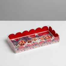 Коробка для кондитерских изделий "Карусель" 10,5х21х3 см